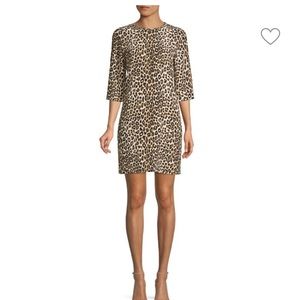 Equipment Aubrey Silk Animal Print Dress